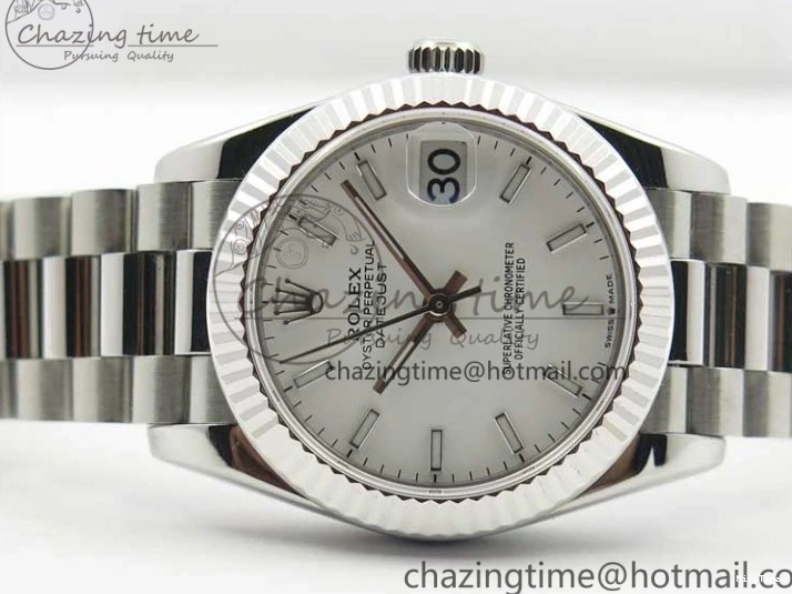 MiroTime 0322 Lightweight Datejust 31mm 278275 SS BP Maker Best Edition White Stick Markers Dial on SS President Bracelet 3100